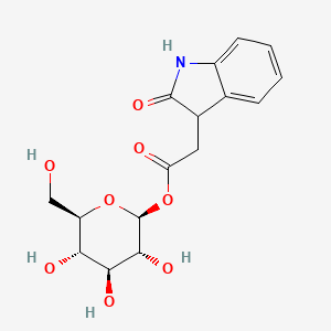 1-(2,3-Dihydro-2-oxo-1H-indole-3-acetate)-β-D-Glucopyranose