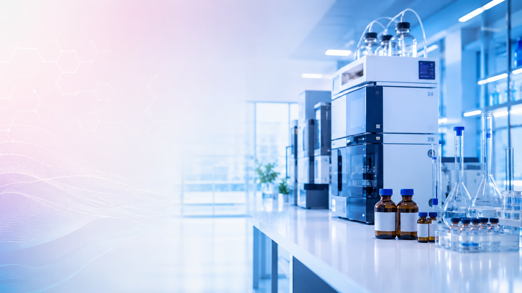 Pesticide reference standards laboratory instruments and vials