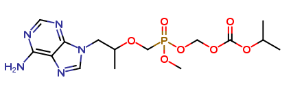 (((((1-(6-amino-9H-purin-9-yl)propan-2-yl)oxy)methyl)(methoxy)phosphoryl)oxy)methyl isopropyl carbon