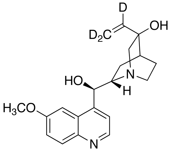 (-)-(3S)-3-Hydroxy Quinine-vinyl-d3