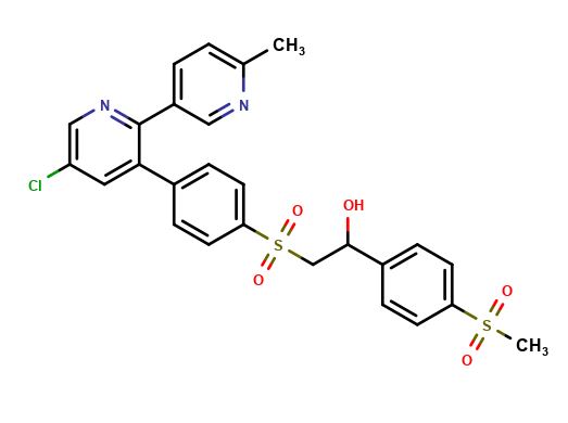 α-[[[4-(5-Chloro-6′-methyl[2,3′-bipyridin]-3-yl)phenyl]sulfonyl]methyl]-4-(methylsulfonyl)benzenemethanol
