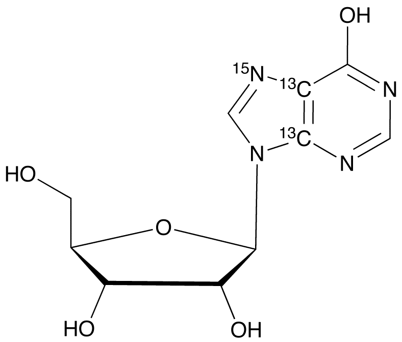 (-)-Inosine-13C2,15N