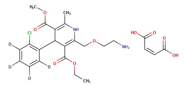 (�)-Amlodipine-d4 Maleate (2-chlorophenyl-d4)