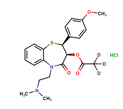 (+)-cis-Diltiazem-d3 HCl (acetoxy-d3)