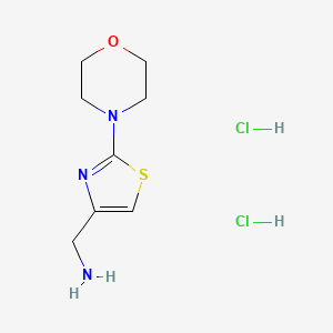 [(2-Morpholin-4-yl-1,3-thiazol-4-yl)methyl]amine dihydrochloride