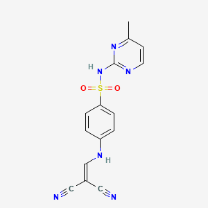 (((4-(((4-Methylpyrimidin-2-YL)amino)sulfonyl)phenyl)amino)methylene)methane-1,1-dicarbonitrile