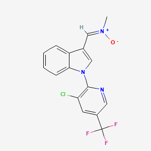 ({1-[3-chloro-5-(trifluoromethyl)-2-pyridinyl]-1H-indol-3-yl}methylene)(methyl)ammoniumolate