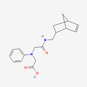 [{2-[(Bicyclo[2.2.1]hept-5-en-2-ylmethyl)amino]-2-oxoethyl}(phenyl)amino]acetic acid