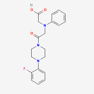[{2-[4-(2-Fluorophenyl)piperazin-1-yl]-2-oxoethyl}(phenyl)amino]acetic acid