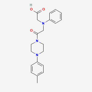 [{2-[4-(4-Methylphenyl)piperazin-1-yl]-2-oxoethyl}(phenyl)amino]acetic acid
