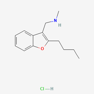 [(2-Butyl-1-benzofuran-3-yl)methyl](methyl)amine hydrochloride