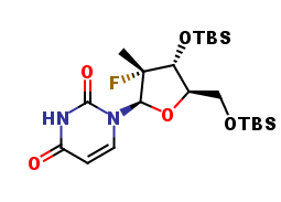 (2’R)-2’-Deoxy-3’,5’-bis-O-[(1,1-dimethylethyl)dimethylsilyl]-2’-fluoro-2’-methyl-uridine