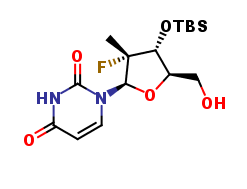 (2’R)-2’-Deoxy-3’-O-[(1,1-dimethylethyl)dimethylsilyl]-2’-fluoro-2’-methyl-uridine