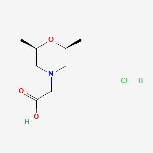 [(2R,6S)-2,6-Dimethylmorpholin-4-YL]acetic acid hydrochloride