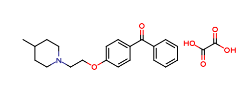 ({4-[2-(4-methyl-1- piperidinyl)ethoxy]phenyl}(phenyl)methanone oxalate)