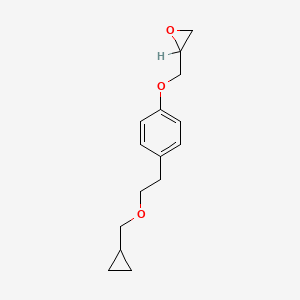 [[4-[2-(Cyclopropylmethoxy)ethyl]phenoxy]methyl]oxirane