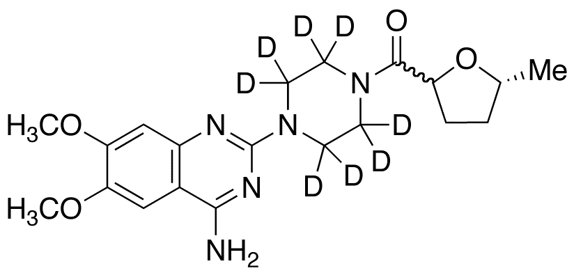 [4-(4-Amino-6,7-dimethoxy-2-quinazolinyl)-1-piperazinyl][(5S)-tetrahydro-5-methyl-2-furanyl]methanone-d8