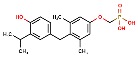 ((4-(4-hydroxy-3-isopropylbenzyl)-3,5-dimethylphenoxy)methyl)phosphonic acid