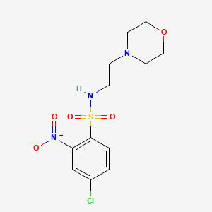 ((4-chloro-2-nitrophenyl)sulfonyl)(2-morpholin-4-ylethyl)amine