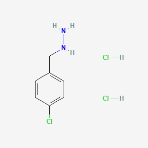 [(4-chlorophenyl)methyl]hydrazine dihydrochloride