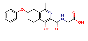 [(4-hydroxy-1-methyl-7-phenoxy-5,6,7,8-tetrahydro-isoquinoline-3-carbonyl)-amino]-acetic acid
