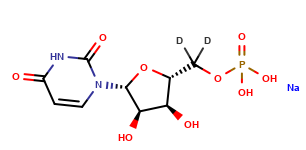 [5',5''-D2]uridine 5'-monophosphate (disodium salt)