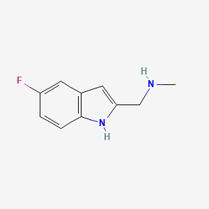 [(5-Fluoro-1H-indol-2-yl)methyl]-methylamine