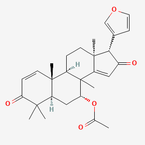 [(5R,7R,9R,10R,13S,17R)-17-(furan-3-yl)-4,4,8,10,13-pentamethyl-3,16-dioxo-6,7,9,11,12,17-hexahydro-5H-cyclopenta[a]phenanthren-7-yl] acetate