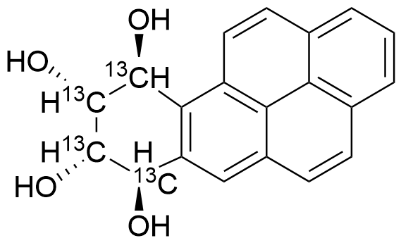 (7R,8S,9R,10S)-rel-7,8,9,10-Tetrahydrobenzo[a]pyrene-7,8,9,10-tetrol-13C4