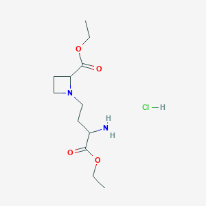 α-Amino-2-(ethoxycarbonyl)-1-azetidinebutanoic Acid Ethyl Ester Hydrochloride
