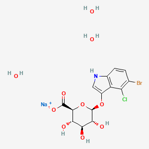 β-D-Glucopyranosiduronic acid 5-bromo-4-chloro-1H-indol-3-yl sodium salt hydrate