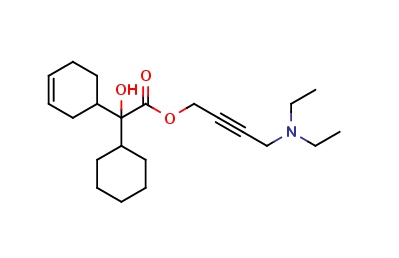 α-Cyclohexyl-α-hydroxy-3-cyclohexene-1-acetic Acid 4-(Diethylamino)-2-butyn-1-yl Ester