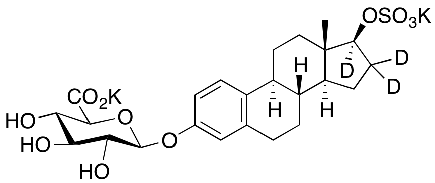 β-Estradiol-d3 3-(β-D-Glucuronide) 17-Sulfate Dipotassium Salt