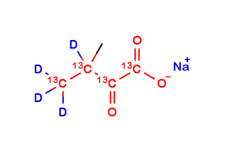 α-Keto Isovaleric Acid Sodium Salt 13C4, D4