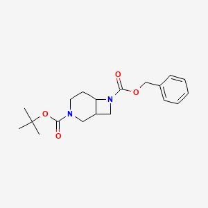 {O}8-benzyl {O}4-{tert}-butyl 4,8-diazabicyclo[4.2.0]octane-4,8-dicarboxylate
