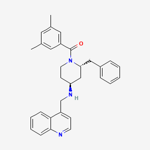{(R)-2-Benzyl-4-[(quinolin-4-ylmethyl)-amino]-piperidin-1-yl}-(3,5-dimethyl-phenyl)-methanone