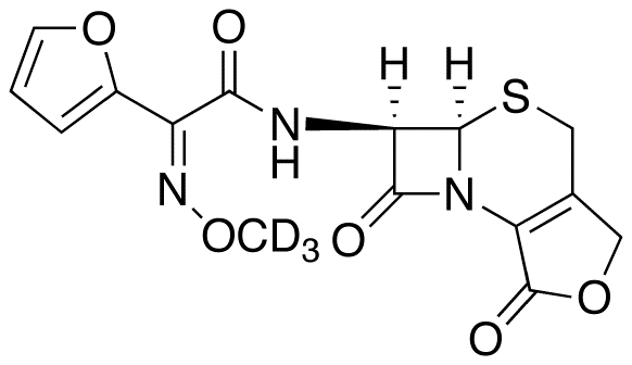 (αZ)-α-(Methoxyimino)-N-[(5aR,6R)-1,4,5a,6-tetrahydro-1,7-dioxo-3H,7H-azeto[2,1-b]furo[3,4-d][1,3]thiazin-6-yl]-2-furanacetamide-d3