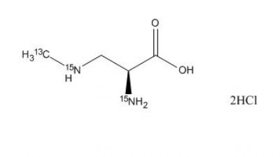 β-aminomethyl-L-alanine-[13C,15N2] dihydrochloride