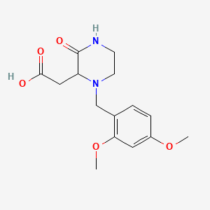[1-(2,4-Dimethoxybenzyl)-3-oxo-2-piperazinyl]acetic acid