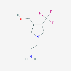 (1-(2-Aminoethyl)-4-(trifluoromethyl)pyrrolidin-3-yl)methanol