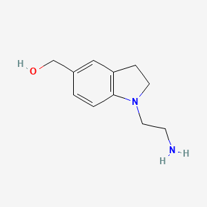 (1-(2-Aminoethyl)indolin-5-yl)methanol