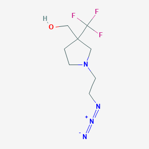 (1-(2-Azidoethyl)-3-(trifluoromethyl)pyrrolidin-3-yl)methanol