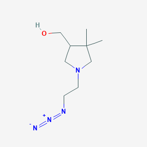 (1-(2-Azidoethyl)-4,4-dimethylpyrrolidin-3-yl)methanol