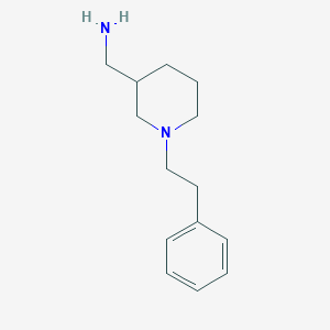 [1-(2-Phenylethyl)piperidin-3-yl]methylamine