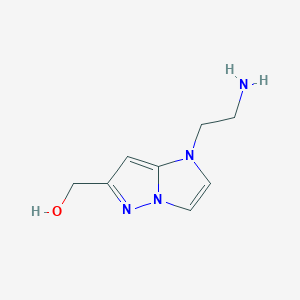 (1-(2-aminoethyl)-1H-imidazo[1,2-b]pyrazol-6-yl)methanol