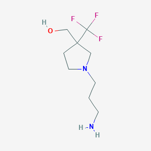 (1-(3-Aminopropyl)-3-(trifluoromethyl)pyrrolidin-3-yl)methanol