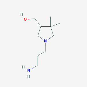 (1-(3-Aminopropyl)-4,4-dimethylpyrrolidin-3-yl)methanol
