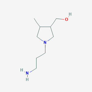 (1-(3-Aminopropyl)-4-methylpyrrolidin-3-yl)methanol