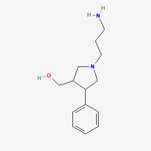 (1-(3-Aminopropyl)-4-phenylpyrrolidin-3-yl)methanol