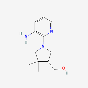 (1-(3-Aminopyridin-2-yl)-4,4-dimethylpyrrolidin-3-yl)methanol